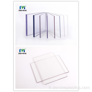 Feuille transparente en polycarbonate pour portes coulissantes en plastique